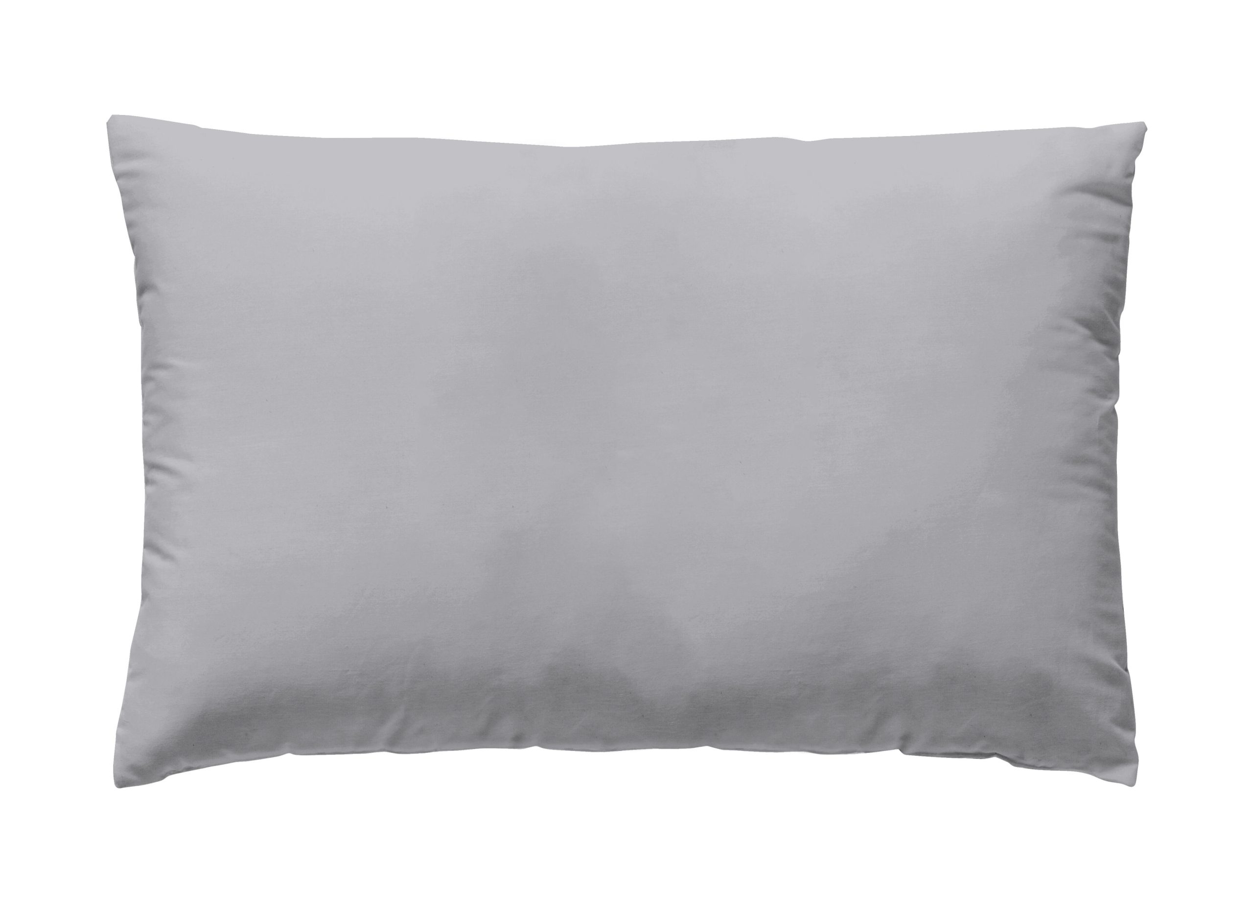 2 Fundas de almohada Wash Garment algodón percal 200 hilos gris perla 50 x 95 cm para cama de 180 cm