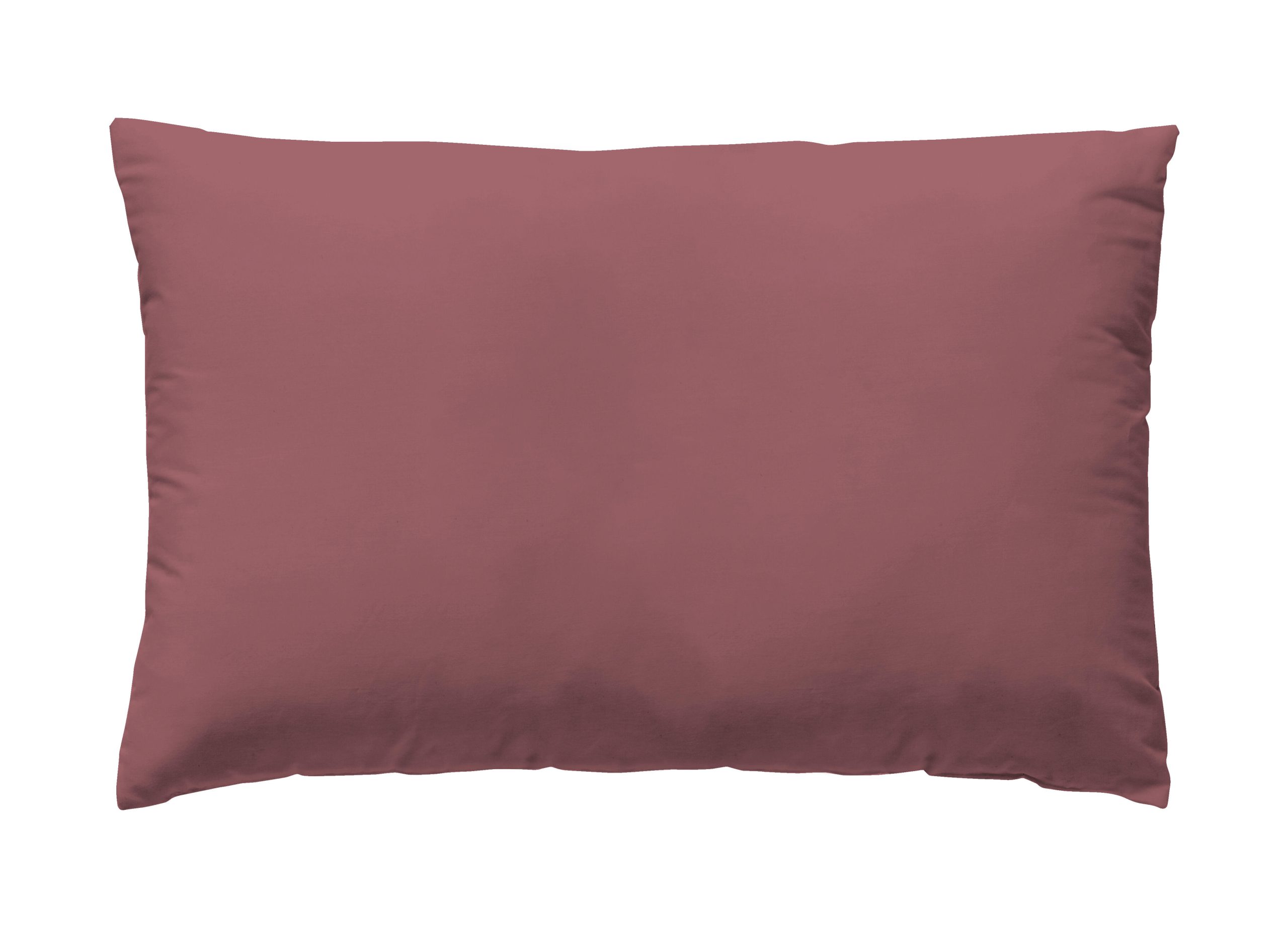2 Fundas de almohada Wash Garment algodón percal 200 hilos smokey red 50 x 95 cm para cama de 180 cm
